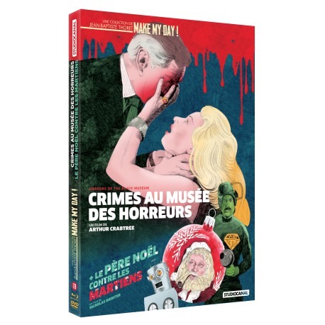 MMD 78 : PERE NOEL CONTRE LES MARTIENS (LE) + CRIMES AU MUSEE DES HORREURS - COMBO 2 DVD + 2 BD