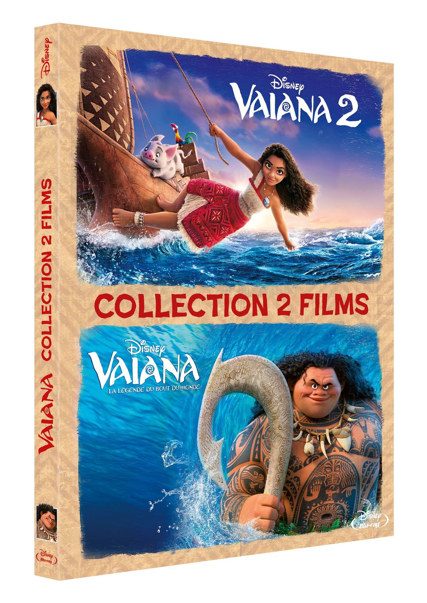 COFFRET VAIANA, LA LÉGENDE DU BOUT DU MONDE + VAIANA 2 - 2 BD
